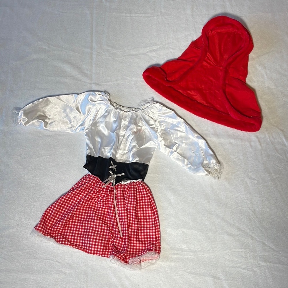 Red Riding Hood toddler costume. Small.